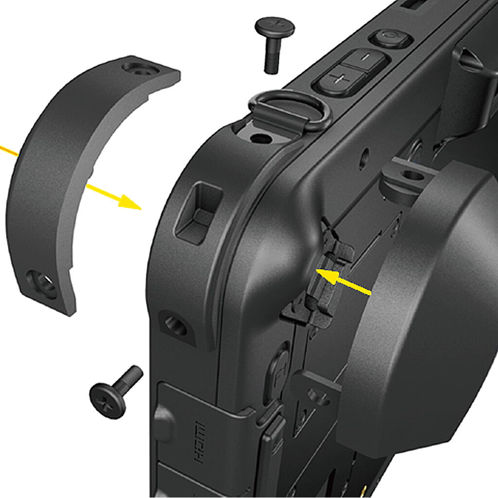 En Welo X10A Tablet förstärkt hörn i närbild