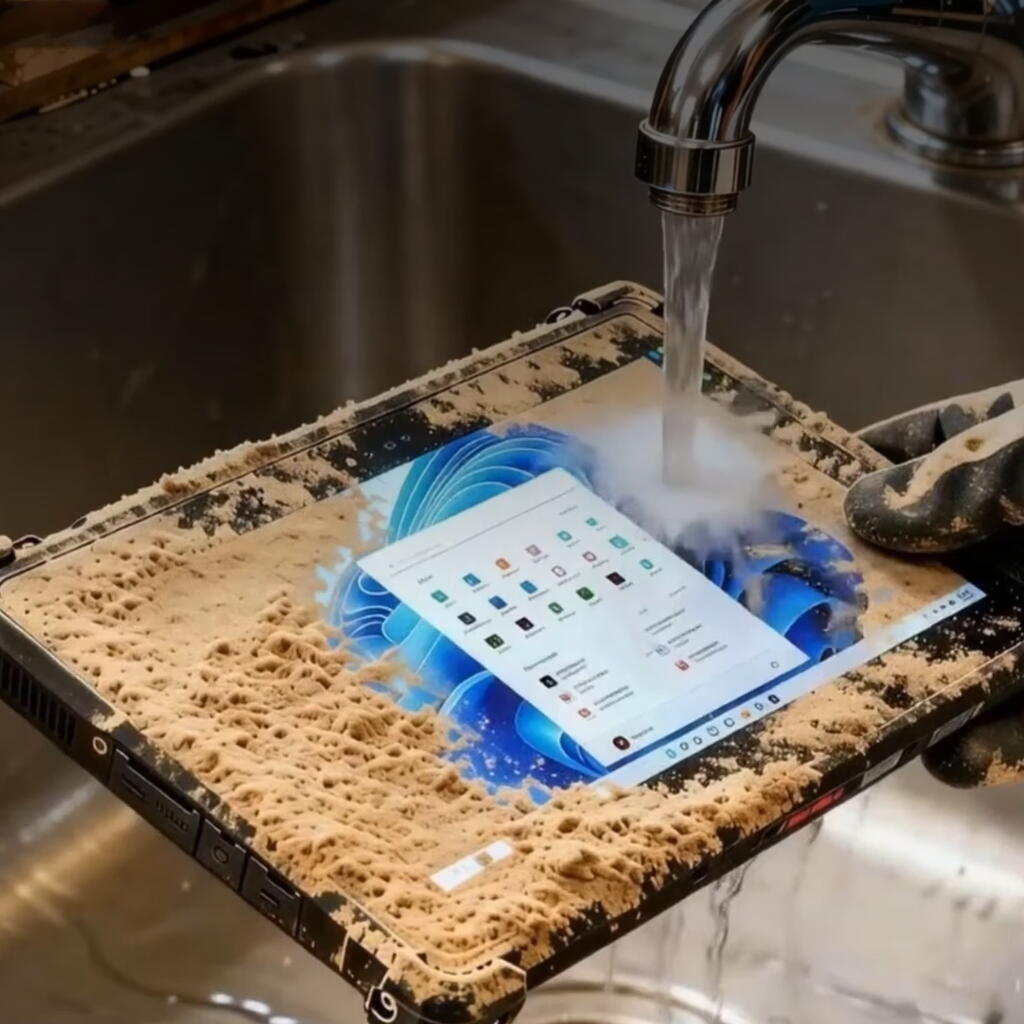 FIDS IZER utsätts för dam och vatten